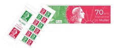 FRANCE 2025 Carnet 2 volets Marianne de Muller 1955 vert & rouge neuf**