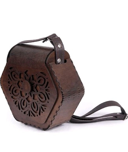 Sac main bois en forme - en,
