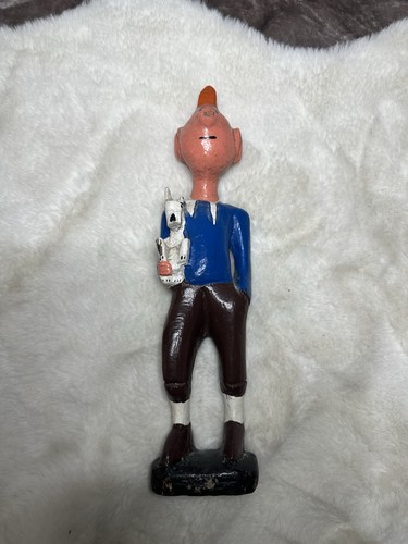 Figurine bois tintin et - bois,