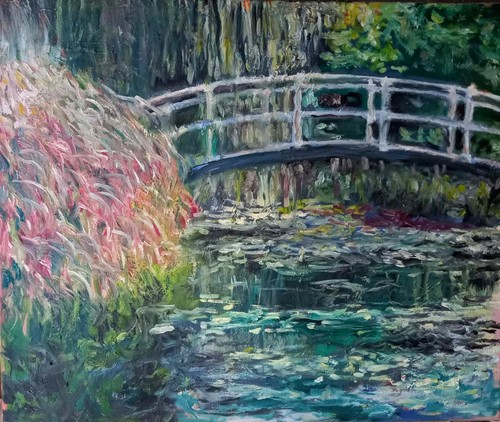 Huile sur toile harmonie - huile,