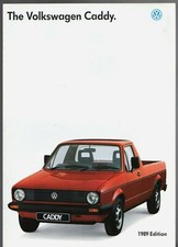 Volkswagen Caddy Pick-Up 1988-89 UK Market Sales Brochure Golf Mk1 1.6 & Diesel