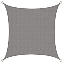 Voile dombrage UV - 2x2m HDPE Carré Protection Solaire Toile de Jardin Toitur...