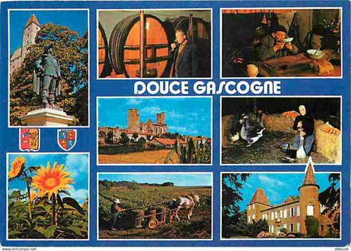 Carte postale gers - carte,