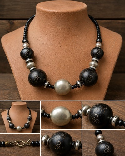 Collier touareg bois - collier,