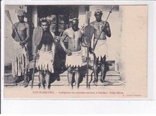 MARQUESAS ISLANDS: natives in ancient costume, in taiohae, nuka-hiva - condition