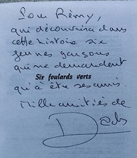 Scoutisme ENVOI dédicace DACHS S.DALENS Six foulards verts ill. PIERRE JOUBERT