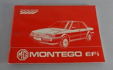 Operating instructions / manual MG Montego EFi stand 07/1984