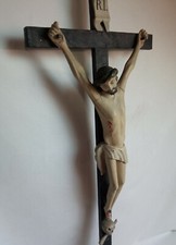 Superbe et rare grand crucifix