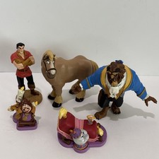 Disney Beauty And The Beast Lot Of 5 PVC Figures Cake Toppers Philippe Gaston