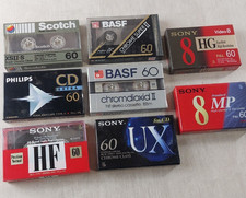 Lot de 8 anciennes cassettes