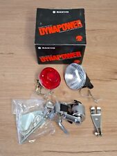 Pièces de vélo rétro NOS Sanyo NH-T6 Dynapower Dynamo Lighting Set 6V-3W