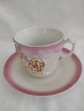 Tasse ancienne début XXème de collection porcelaine décor Fleurs N2