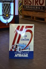 Plaque émaillée  AMILCAR huile moteur automobile le grand sport emailschilder