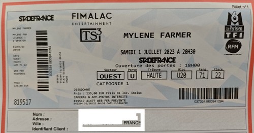 Place concert mylene - concert,