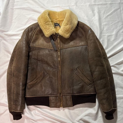 Avirex blouson cuir bombardier - blouson,