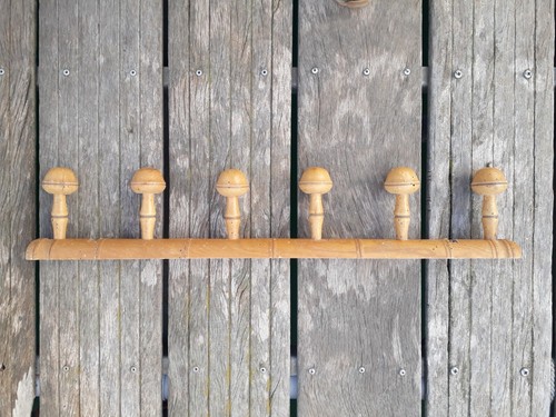 Ancien porte manteau bois - porte,