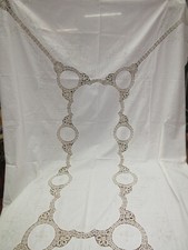 Exceptional BRODEE TABLECLOTH; Venetian embroidery. 250 x 170 cm