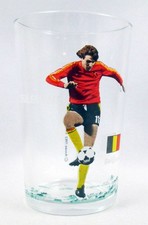Football - Promo Football Glass 1982 - Jan Ceulemans (Belgium - Spanish World Cup
