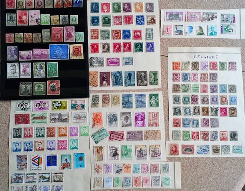 Lot vrac timbres belgique - vrac,