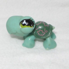 LITTLEST PETSHOP PET SHOP LPS #793 HASBRO TURTLE TURTLE SHELL GREEN EYES GREEN
