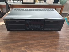 Kenwood Dual Cassette Deck KX-W8010 Made in Japan Tested and Works