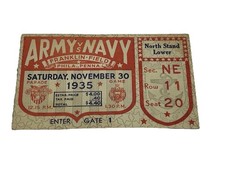 1935 Army Vs Navy College Football Ticket Stub Good Condition Free Shipping