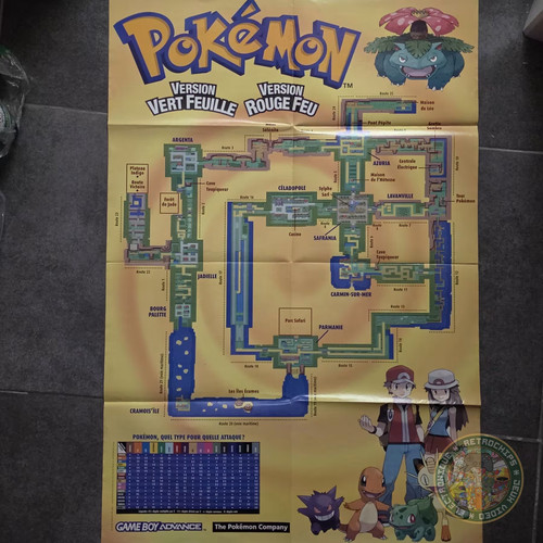 Poster pokémon rouge feu - rouge,