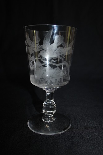 Verre cristal eau gravé - verre,