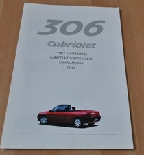 2000 Peugeot 306 Cabriolet Specification Brochure Prospekt Portugal Edition