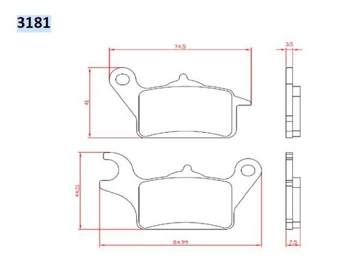 Plaquettes frein kh708 - de,