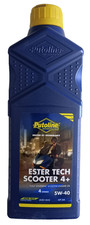 Huile moteur scooter PUTOLINE 5W40  Ester Tech Scooter 4T+ 100% synthétique 1L