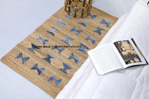Tapis jute laine fait - jute,