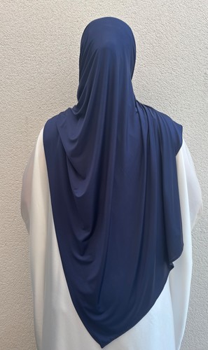 Hijab jersey liquide bleu