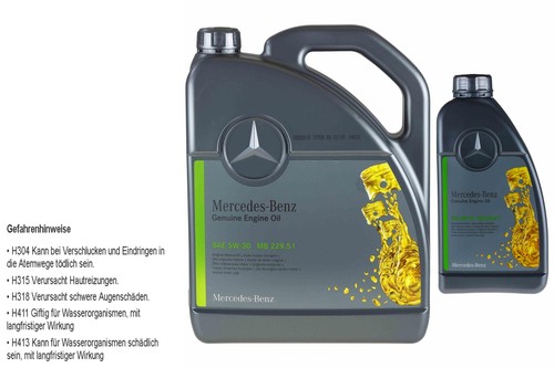 Huile moteur mercedes benz - 6, l
