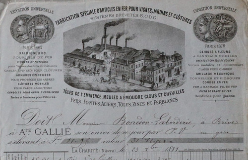 Invoice 1881 charité - invoice,