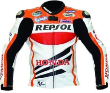 REPSOL Veste en Cuir de Moto