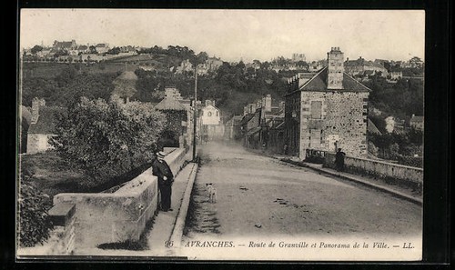 Cpa avranches route - avranches,,