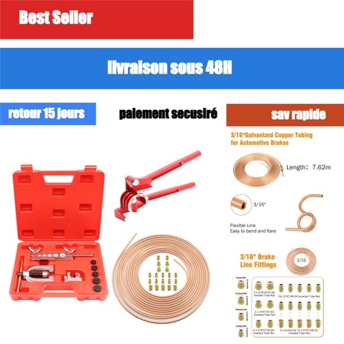 Kit ligne frein 4 75 - frein, m