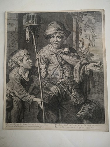 Gravure ancienne xviii - gravure, Ème