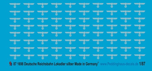 Peddinghaus decals 1698 - decals, 1/87
