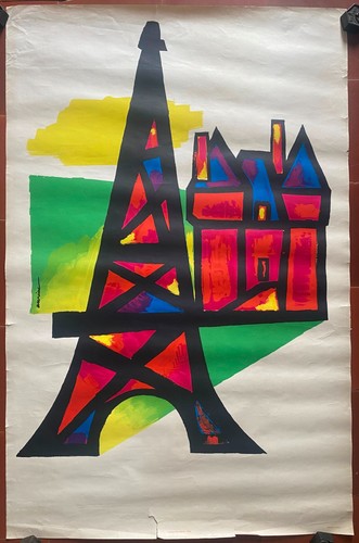 Affiche tourisme paris tour - tourisme,