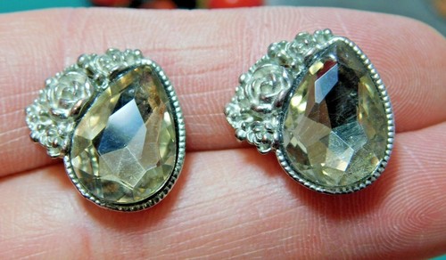 Vintage gris faux diamants - vintage, faux-diamants