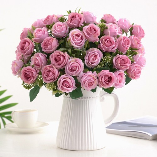Roses artificielles pour - 10,