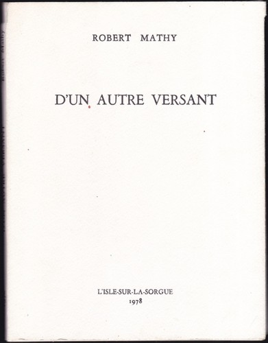 Robert mathy un - d’un, autre