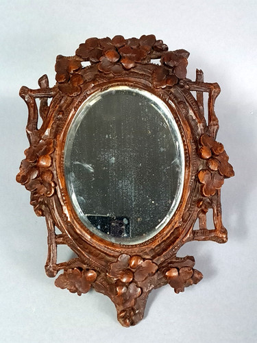 Ancien petit miroir biseauté
