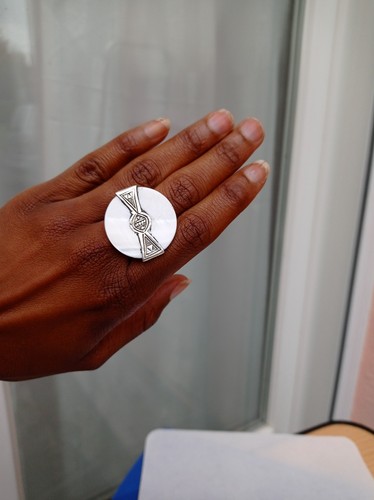 Bague ronde noeud argent - ronde,
