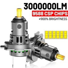 Ampoules LED H7 400W 6000K Canbus Turbo Mini 360° Phare Auto Moto 3000000LM**