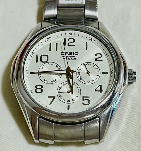 Montre casio argent cadran - montre,
