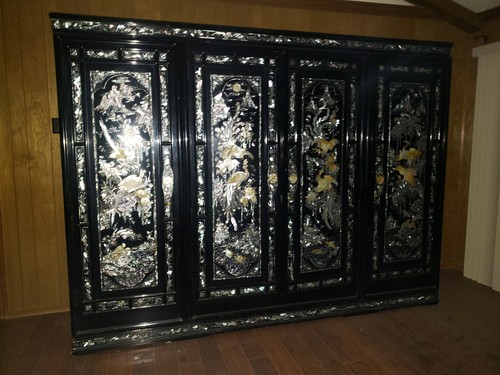 Black armoire wardrobe - armoire, wardrobe,