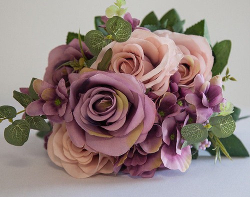 Soie artificielle fleur rose - soie,
